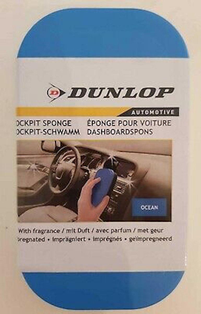 Dunlop Auto-Armaturenbrett-Schwamm – Cockpit-Schwamm – parfümiertes Innenöl – Politur für Armaturenbrett-Auto – Meeresduft