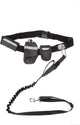 Beeztees Freisprech-Jogging-Set – Hundesport – Nylon – Schwarz