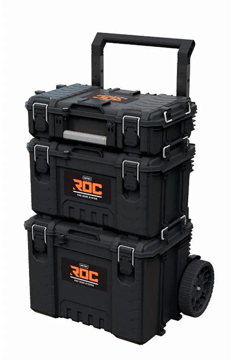 Keter 256982 Roc Pro Werkzeugkoffer-Set Kunststoff schwarz
