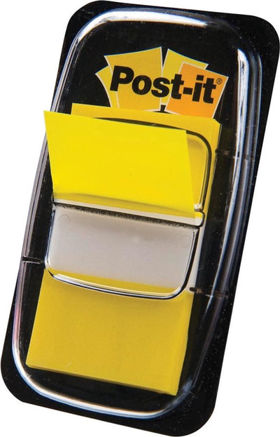 Index Post-it 680-5-ge, 25 mm, gelb, beschreibbar, leicht entfernbar, 50 Blatt