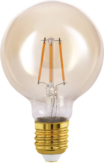 Eglo LED-Lampe - E27 - ø 8 cm - Bernstein - 2200k - 350 Lumen
