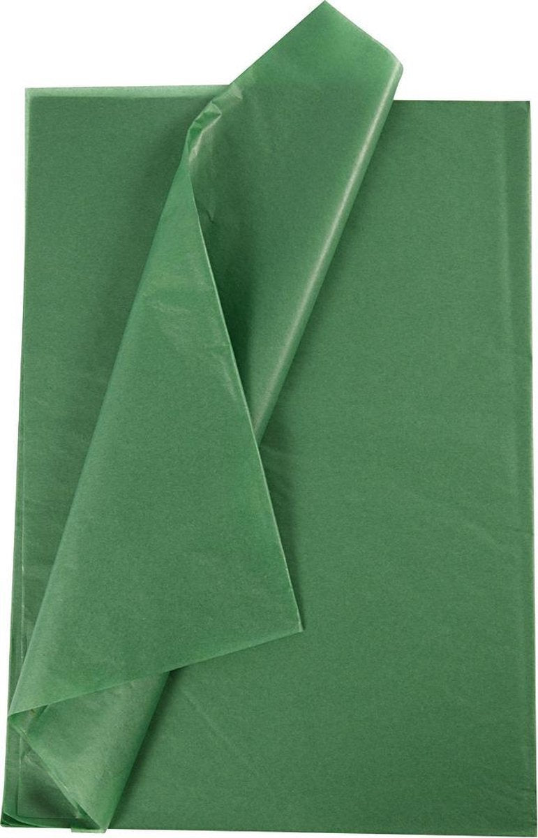 Creativ Company Seidenpapier, Blatt 50x70 cm, 17 g, grün, 25 Blatt 1 Karton
