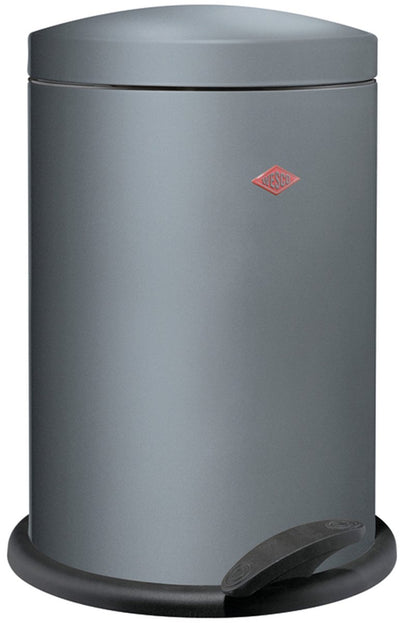 Wesco 116 (alpha) Abfallbehälter | Treteimer | 13 Liter | Metall - Graphit | Mülleimer - hergestellt in Deutschland