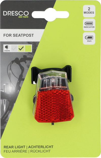 Dresco LED-Akku-Rücklicht Sprint-Sattelstütze