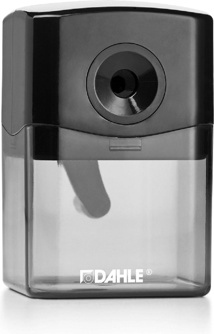 Dahle 144 | manueller Bleistiftspitzer | automatische Bleistiftzuführung | professioneller Stahlfräser | Sammelbehälter