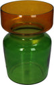 HD Collection Vase aus zweifarbigem Glas, mehrfarbig, 18 x 18 x 25 cm