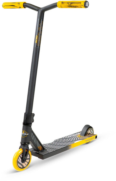 Madd Gear Stunt Scooter – MGP Whip Elite Black Orange – Schwarz Orange – 110 mm – ab 5 Jahren