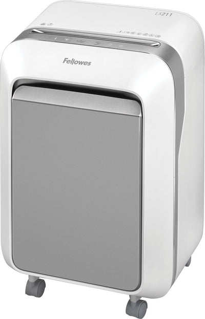 Fellowes PowerShred LX211 – Aktenvernichter – 15 Blatt – 100 % stausicher – Mikroschnitt P5 – 23 l – Weiß