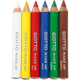 Giotto Schminkstifte, L: 9 cm, Standardfarben, 6 Stück, 1 Box - afbeelding 1