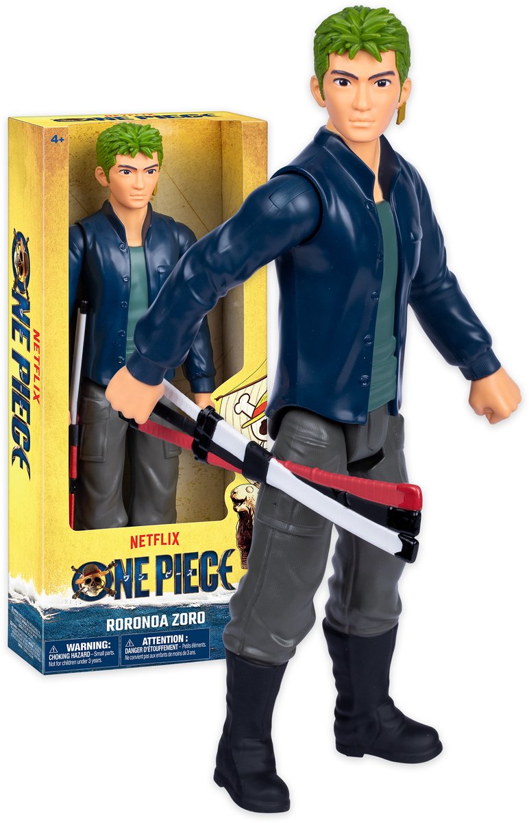 Moose Toys One Piece – große Actionfigur Zoro – bewegliche Figur von 30 cm Höhe