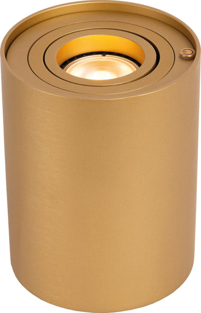 Lucide Tube - Tischlampe - ø 9,6 cm - LED 3 Stufendim - gu10 - 1x5w 2700k - mattgoldenes Messing
