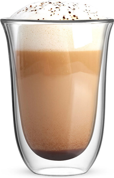 Bialetti Firenze doppelwandige Latte-Macchiato-Gläser – 300 ml – 2er-Set – Borosilikatglas – spülmaschinenfest