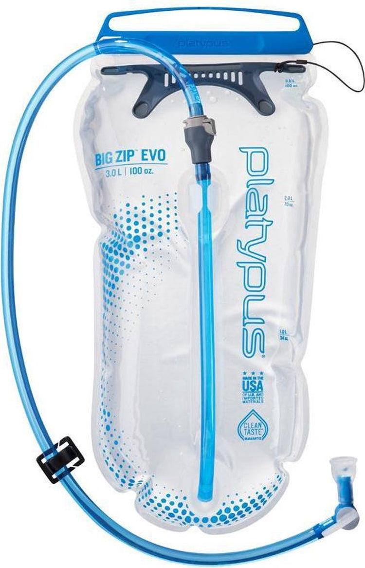 Platypus big zip evo - Trinksystem - 50 % schnelleres Trinken - BPA-frei - Wasserbeutel - 2l