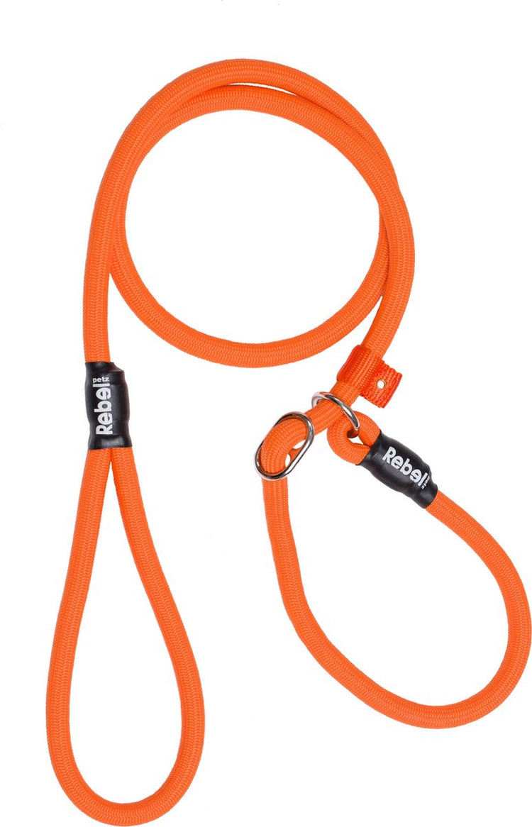 Rebel Petz Hundeleine – Trainingsleine – Orange – L – 12 mm x 140 cm