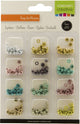 Vaessen kreatives Ösenset Pastell 12 Farben ø4mm 25 Stück