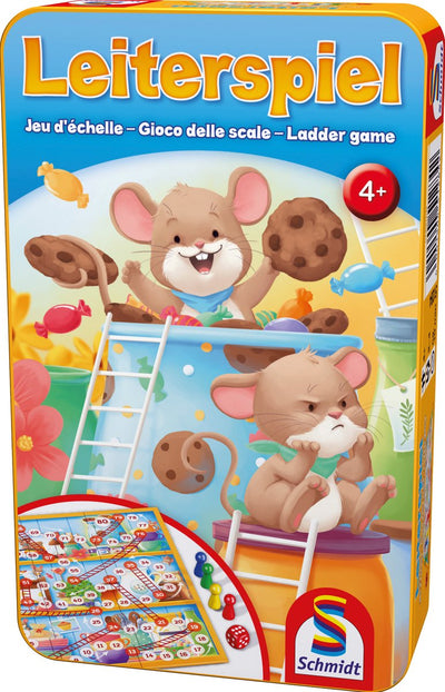 Schmidt ® - Leiterspel - Kinderspiel - klassisches Brettspiel mit Würfeln - ab 4 Jahren - 2-4 Spieler