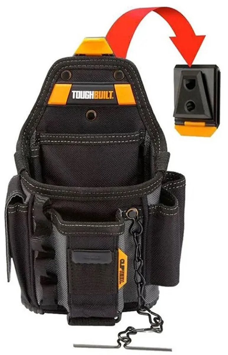 Robuste TB-CT-34 Elektriker-Werkzeugtasche, schwarz