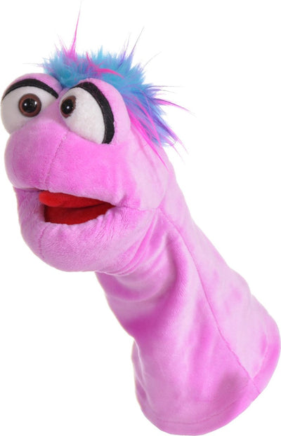 Living Puppets Handpuppen Tier Tüffelchen Ratterwurm lila 25cm
