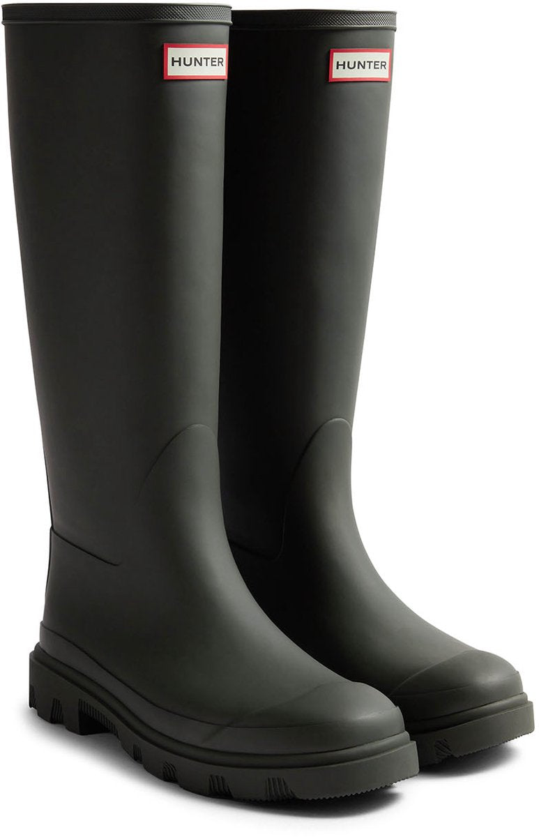 Hunter Downpour Tall Boot Unisex-Regenstiefel – Dunkelgrün