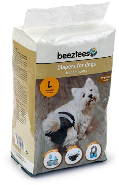 Beeztees Hundewindeln L - Hundewärmehose - Schwarz - 10 Stk