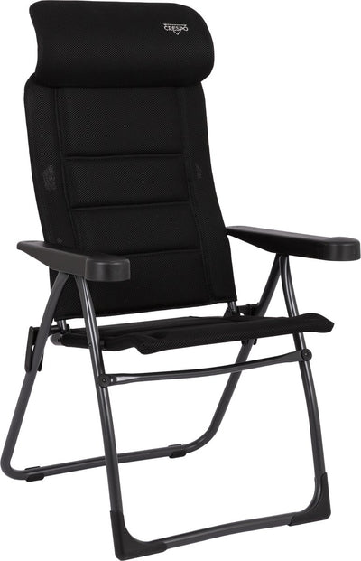 Crespo – Liegestuhl – XS – AP 215 – Air-Deluxe – kompakt – Schwarz