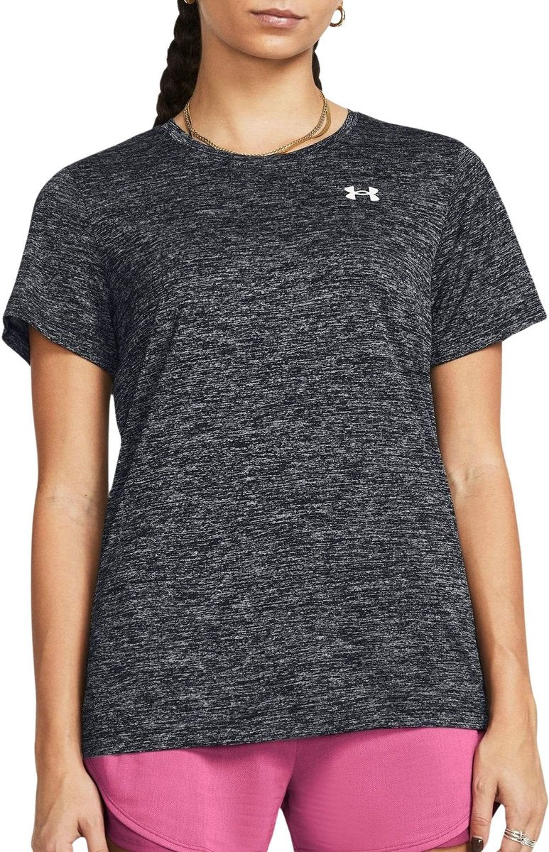 Under Armour Tech SSC - Twist Damen Sportshirt - Schwarz - Weiß