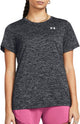 Under Armour Tech SSC - Twist Damen Sportshirt - Schwarz - Weiß