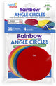 Lernressourcen, Lernspielzeug, Regenbogen-Winkelkreise, 36 Stück, Kunststoff. - 3+
