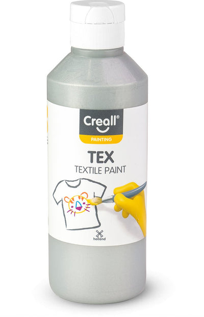 Creall Textile Farbe Silber, 250 ml