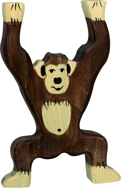 Holztiger-Schimpanse, stehend. 9 cm.