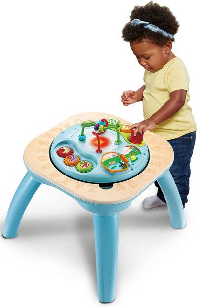 Vtech Turn-Lernspieltisch – Montessori-Spielzeug – pädagogisch interaktiv – Aktivitätstisch – Kindertisch mit Zahlen, Buchstaben und mehr – ab 9 Monaten