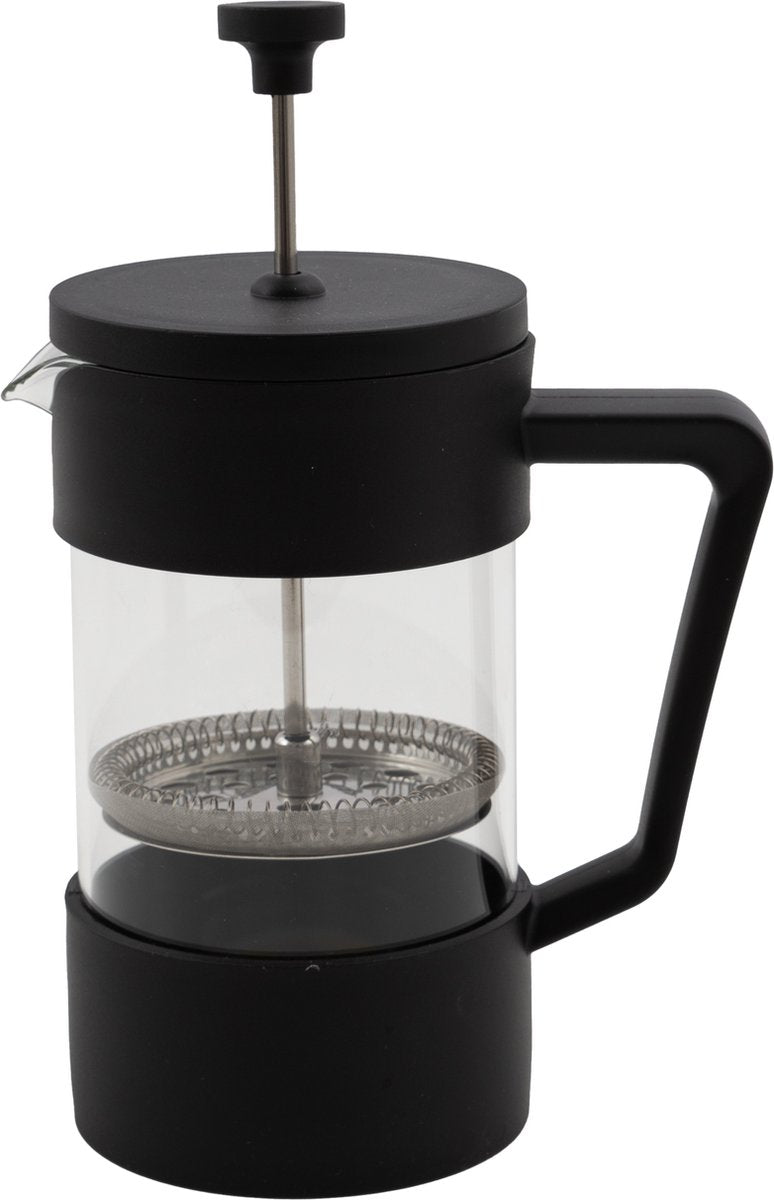 Point-Virgule French-Press-Kaffeemaschine aus schwarzem Glas, 600 ml