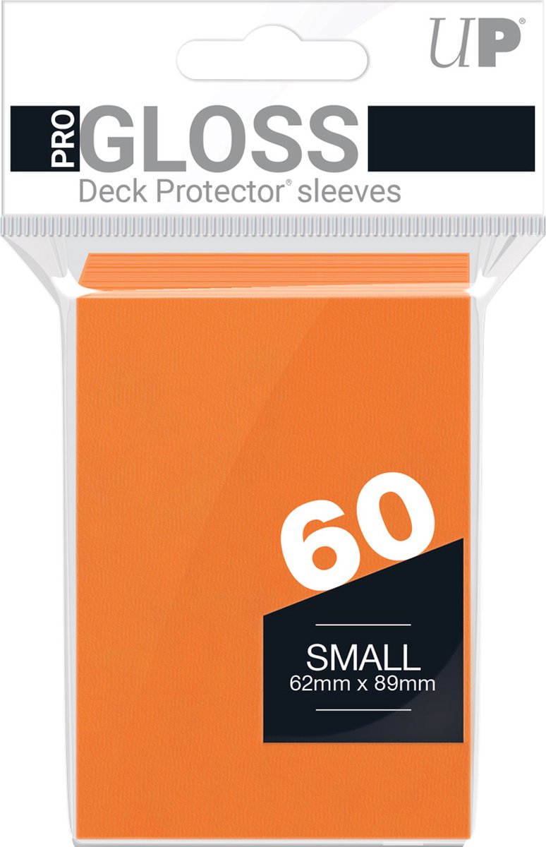 Ultrapro Ultra Pro – Pro-Gloss 60 kleine Kartenhüllen in leuchtendem Orange (62 x 89 mm)