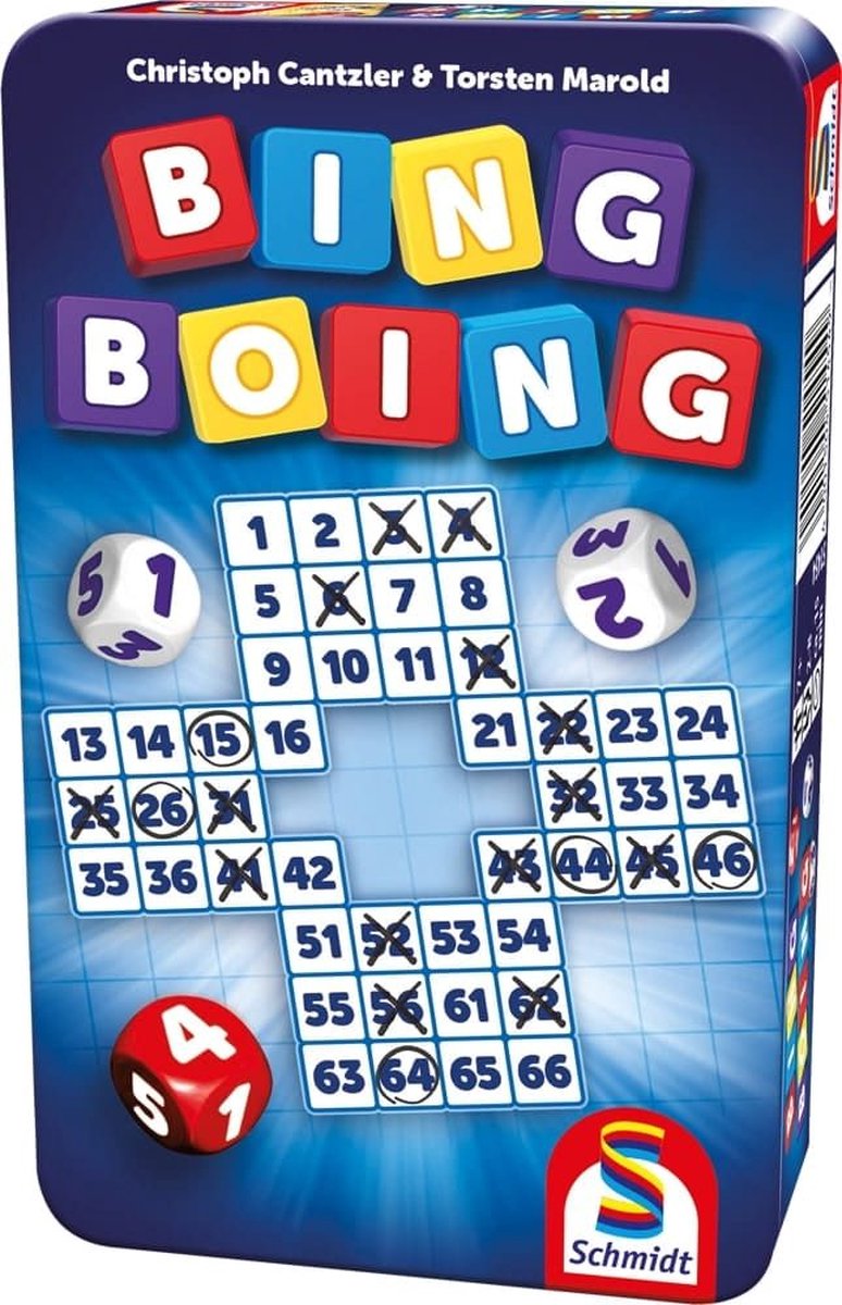 Schmidt ® - Bing Boing - Würfelspiel - Familienspiel - ab 7 Jahren - 2-8 Spieler