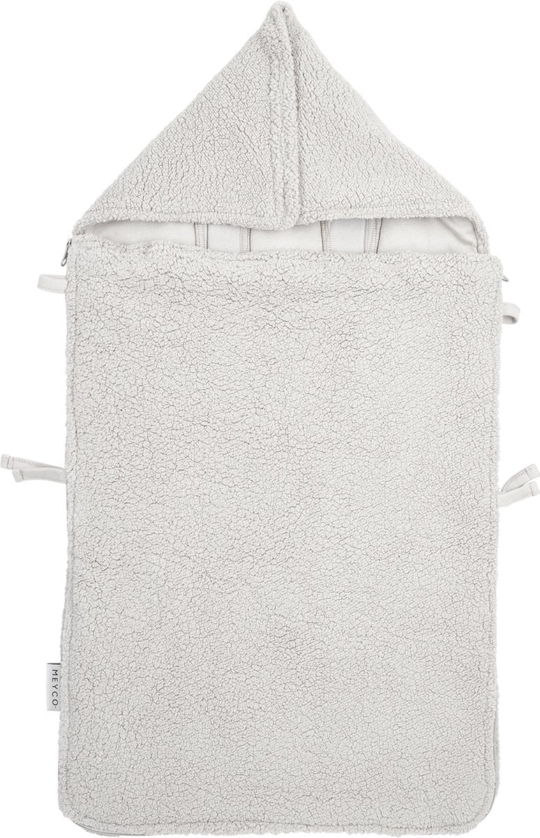 Meyco Baby-Teddy-Fußsack – Greige – 40 x 82 cm