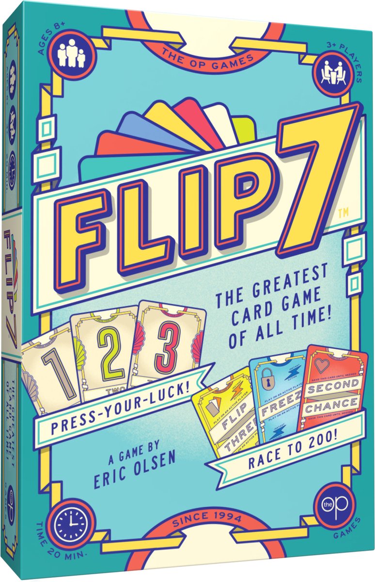 Usaopoly Flip 7 – Kartenspiel – Englisch