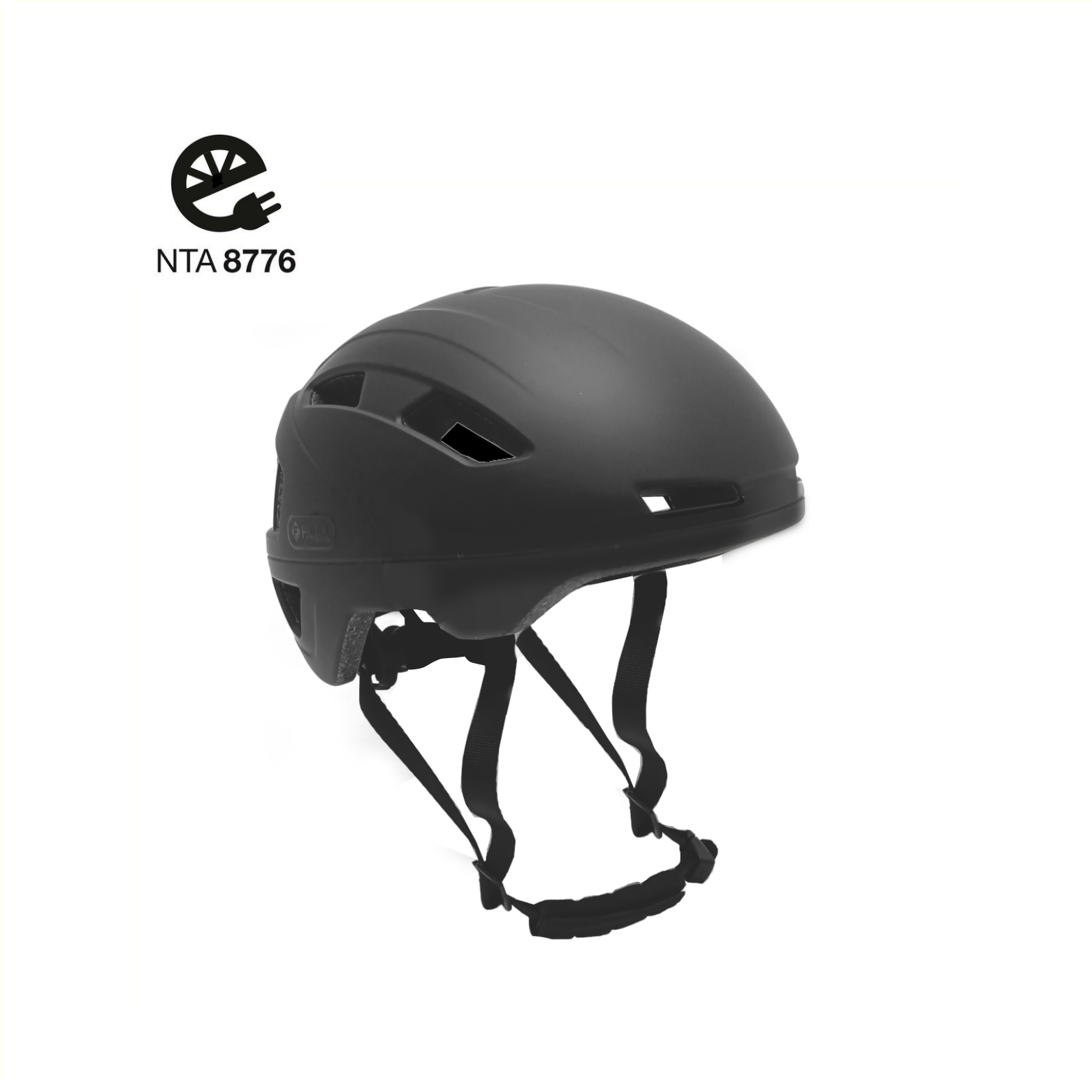 Helm 55-58 cm unisex mattschwarz Größe m