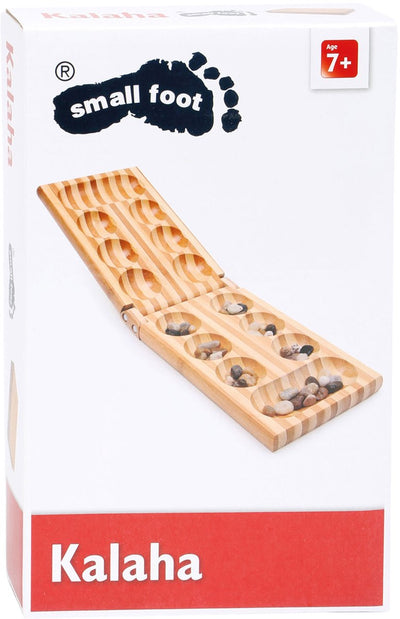 Kleines Fußholzstrategiespiel Kalaha