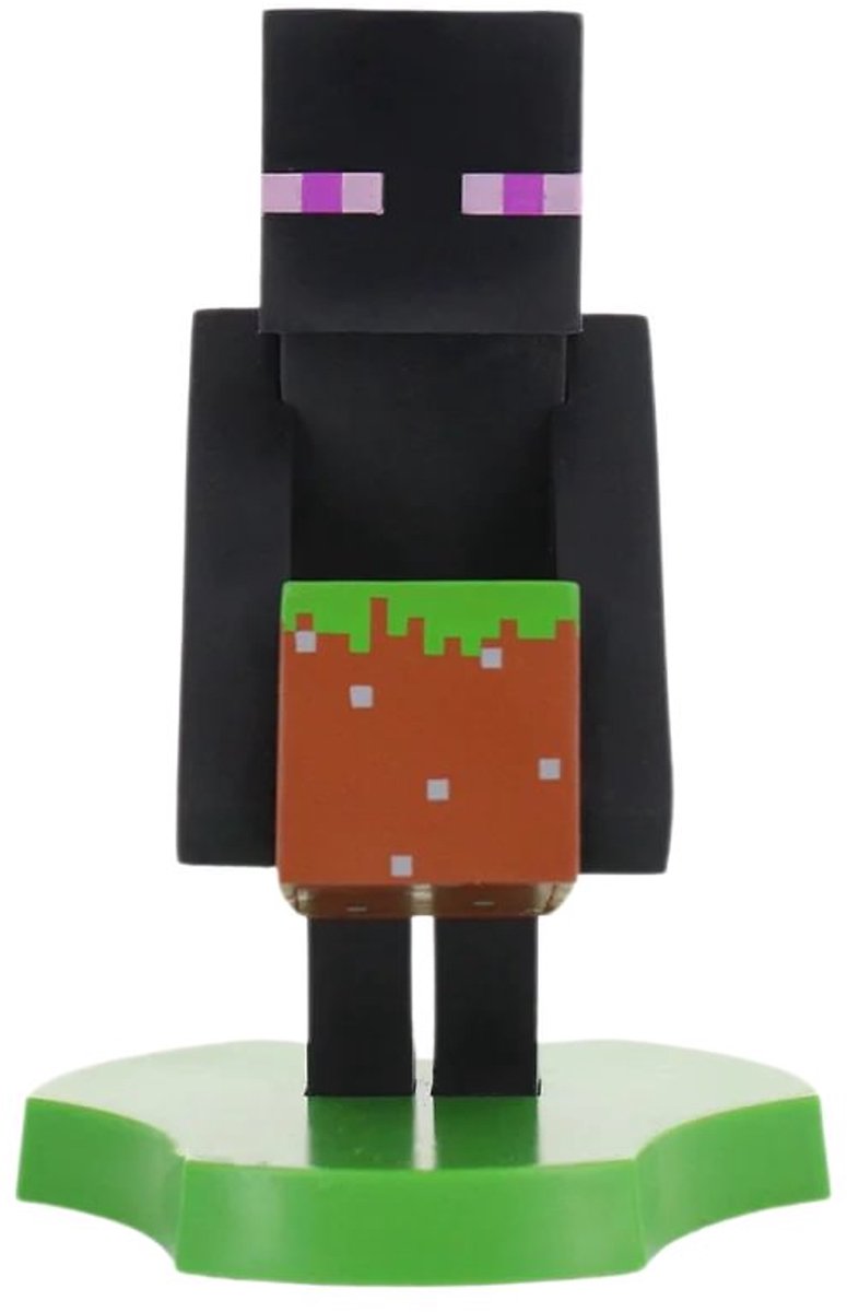 Cableguys Minecraft – Enderman – Figurenständer für Telefon | Ladekoffer (Cable Guys Mini)