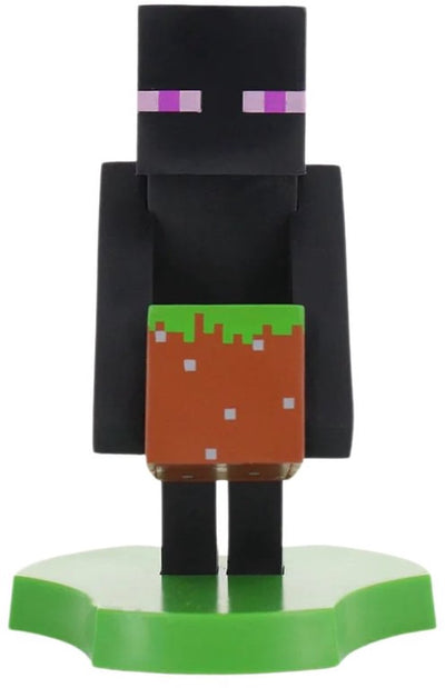 Cableguys Minecraft – Enderman – Figurenständer für Telefon | Ladekoffer (Cable Guys Mini)