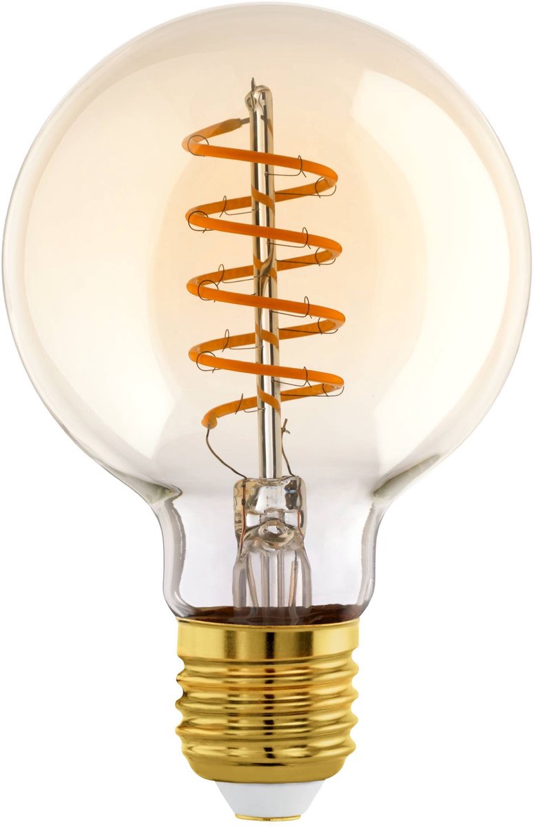 Eglo LED-Lampe - E27 - ø 8 cm - Bernstein - 806 Lumen - 2700k