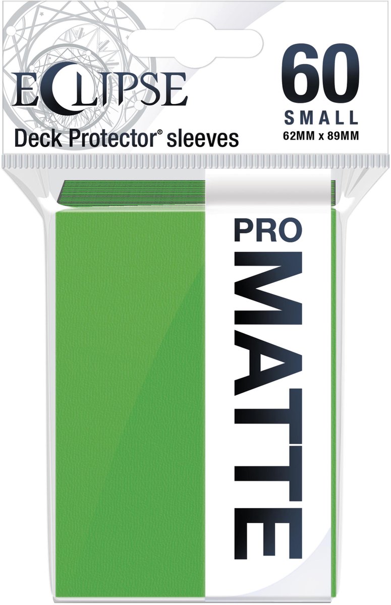 Ultrapro Ultra Pro – Eclipse Matte, 60 kleine Kartenhüllen, Limettengrün, Packung (62 x 89 mm)