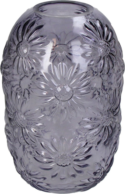 HD Collection Vase aus Glas, violett, 15 x 15 x 24 cm