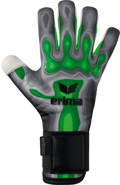 Erima Flex-Ray Match Eco Torwarthandschuhe – Grau Grün | Größe: 12