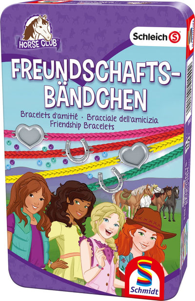 Schmidt ® - Horse Club Freundschaftsarmbänder - Bastelset - kreative DIY-Schmuckherstellung - ab 6 Jahren - 1+ Spieler