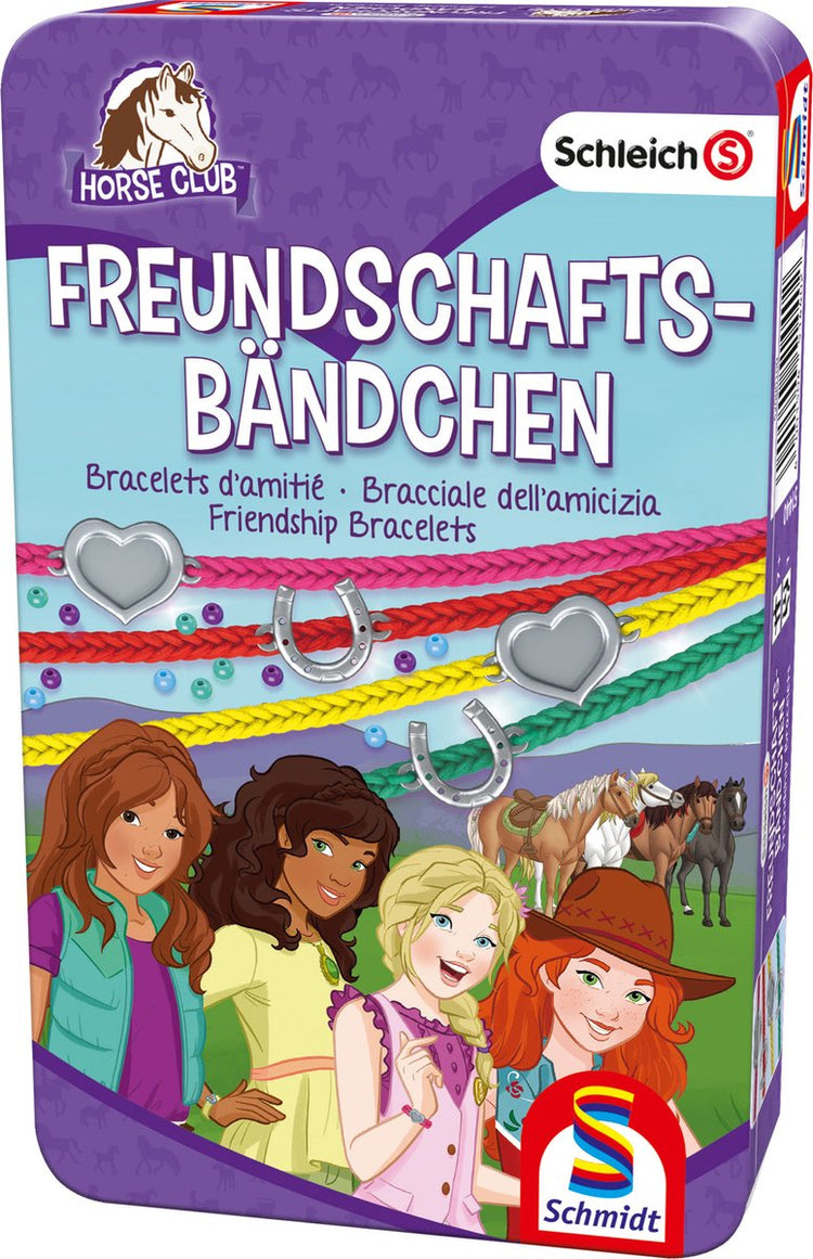 Schmidt ® - Horse Club Freundschaftsarmbänder - Bastelset - kreative DIY-Schmuckherstellung - ab 6 Jahren - 1+ Spieler