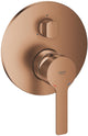 Grohe lineare neues 3-Wege-Umstellset – Einbau – Silkmove 46 mm – gebürsteter warmer Sonnenuntergang