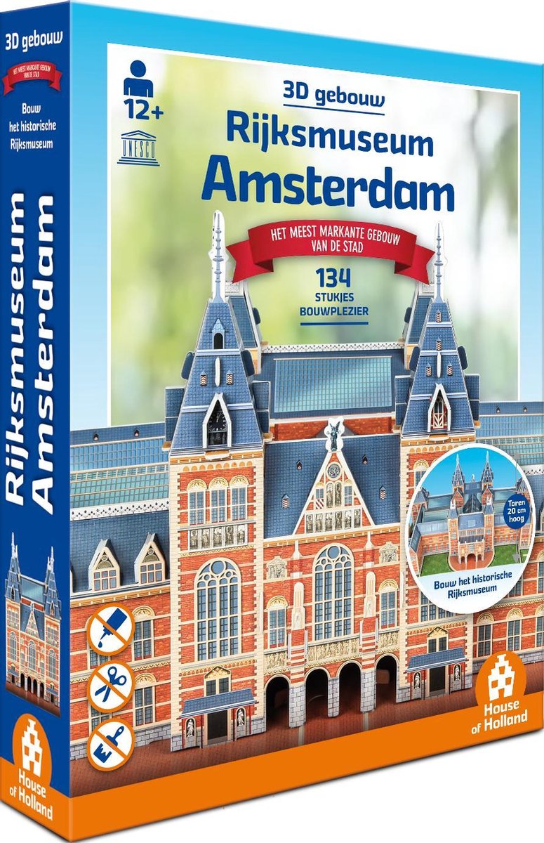 Tuckers Spaßfabrik Rijksmuseum Amsterdam - 3D-Gebäude (134 Teile) -