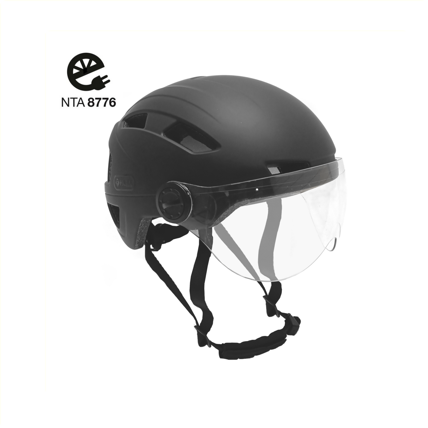 Helmvisor 61-63 cm mattschwarz Größe xl