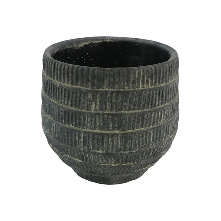 Hbx Natural Living Blumentopf Cissane ø17xh15,5cm schwarz